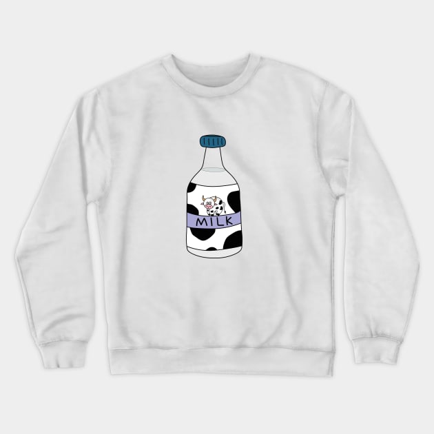 Cute bottle of milk with stains Crewneck Sweatshirt by DiegoCarvalho